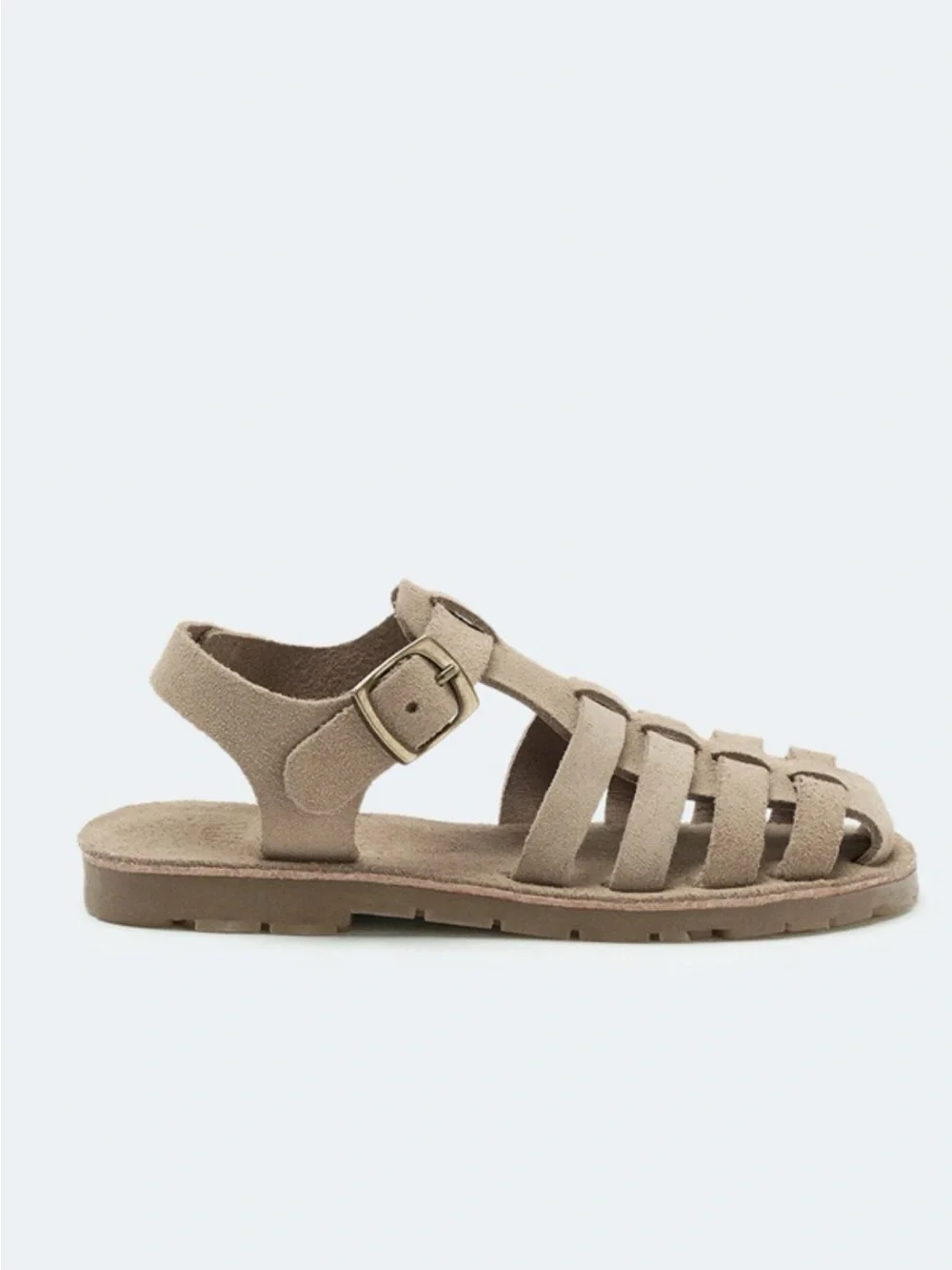 Zara Kids Unisex Leather Fishnan Sandals